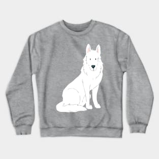 White German Shepherd Crewneck Sweatshirt